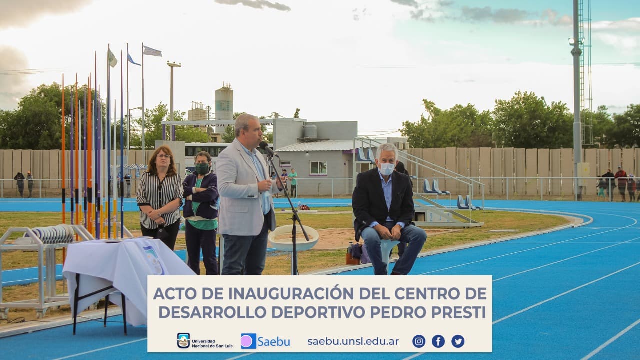 Inauguración del Centro de Desarrollo Deportivo Pedro Presti
