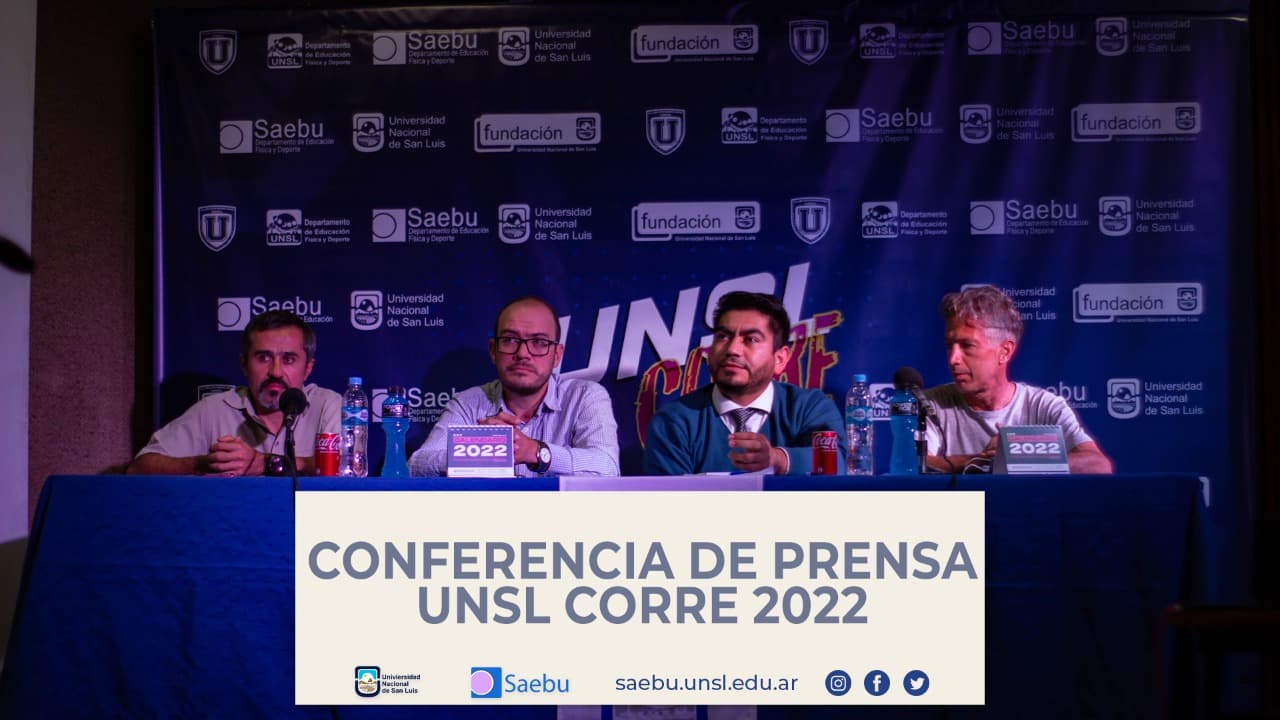 Conferencia de Prensa UNSL CORRE 2022