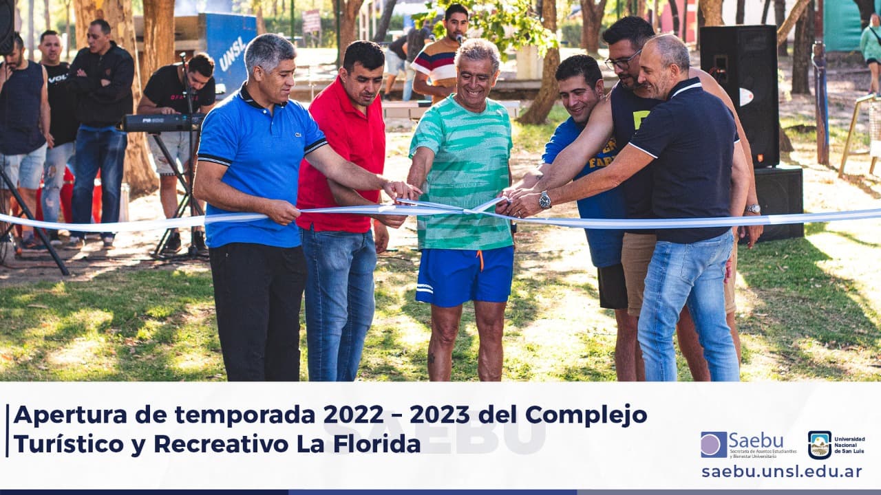 Apertura de temporada 2022 – 2023 del Complejo Turístico y Recreativo La Florida