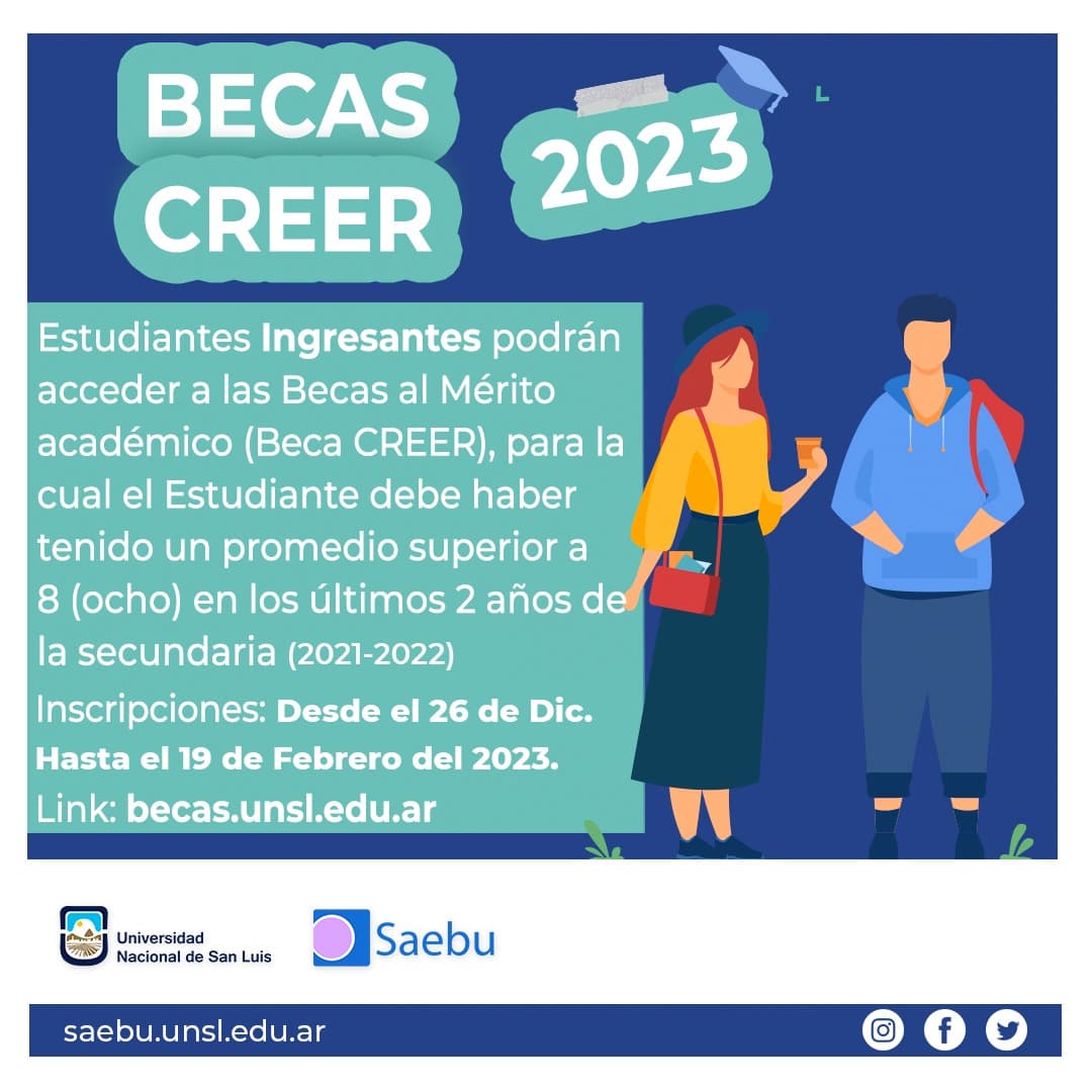 Becas CREER 2023