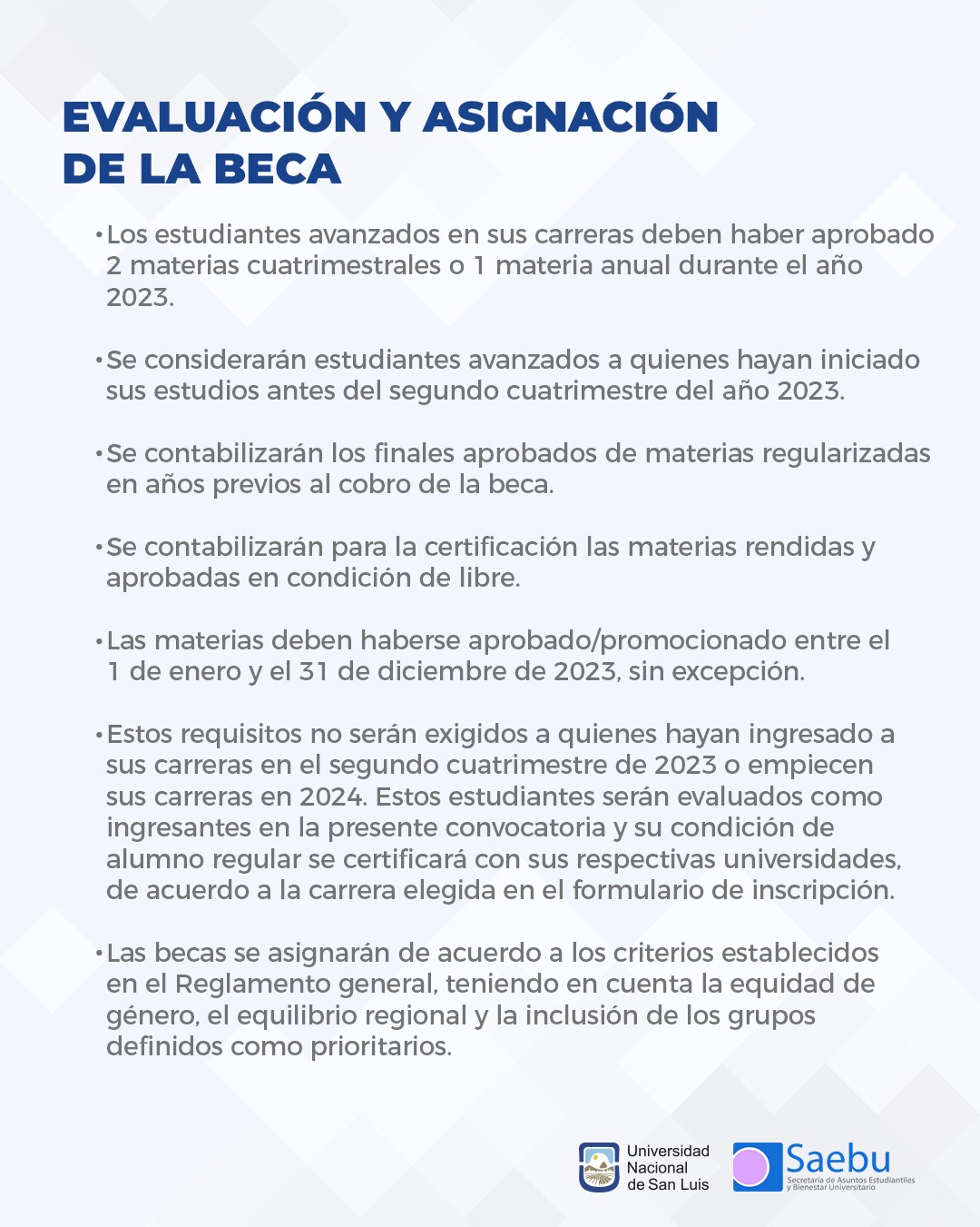 Programa Nacional de Becas
Estratégicas Manuel Belgrano
